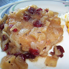 Pork Chops With Apples & Cranberries