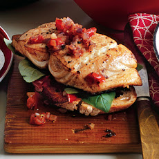 Roasted Cod on Large Garlic Croutons