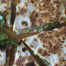Tomatillo Chicken Quesadillas