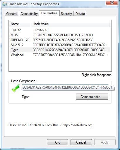 FILE EXTENSION HASH file extension hash: