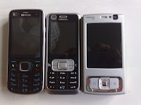Left to right: 6220 Classic, 6120 Classic and N95 - gersbo.dk