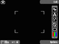 Select the A icon in the camera application active toolbar to access camera scene modes - gersbo.dk