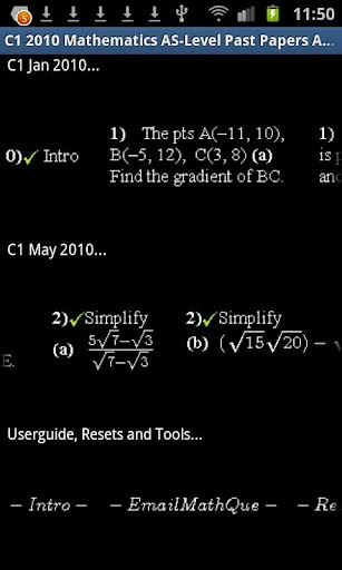 C1 WJEC 2010 Past Papers