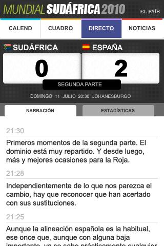 Mundial Sudáfrica en El País