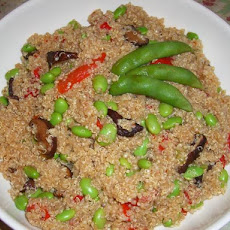 Edamame, Quinoa, and Shiitake Mushroom Salad