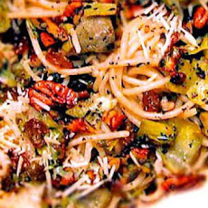Gluten-Free Pasta with Artichoke Hearts, Raisins & Pecans