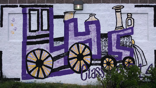 Laurel High School Locomotive Mural