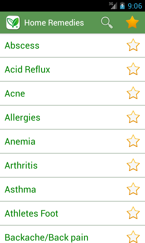 Android application Home Remedies+ : Natural Cures screenshort