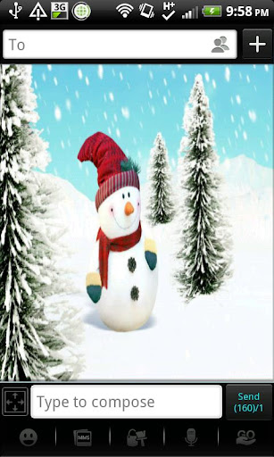 【免費個人化App】GO SMS - Winter Wonderland-APP點子