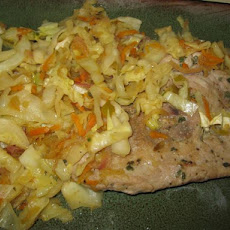 Sage Pork Chops With Apple Slaw