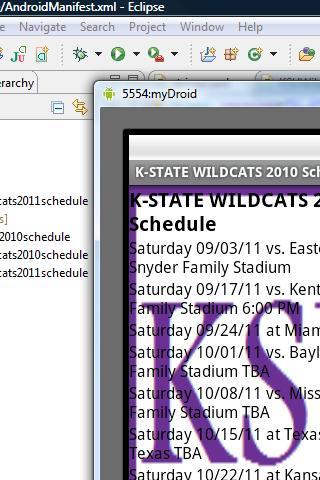 KSU Wildcat 2011 Schedule