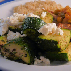 Sauteed Zucchini With Oregano and Feta  (Ww 1 Point)