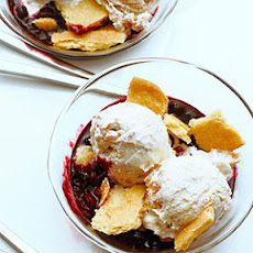 Bluebarb Pie Ice Cream Sundaes