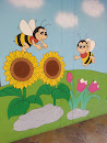 Bees and Flowers Mural