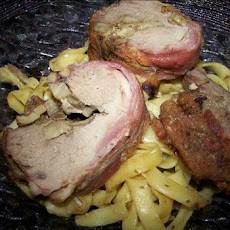 Mushroom-Stuffed Bacon Wrapped Pork Tenderloins