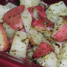 Lemon and Garlic Grilled Baby Potatoes
