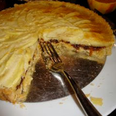 Orange Scented Almond Tart with Apples and Prune Jam