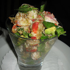 Lobster Avocado and Grapefruit Salad