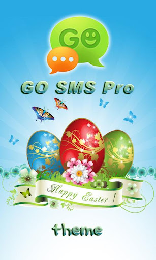 GO SMS Pro Happy Easter theme