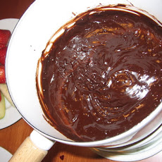 Lighter Chocolate Fondue (Or Ganache)