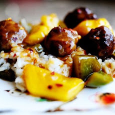 Meatballs with Peppers and Pineapple