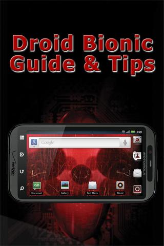 Droid Bionic Guide Tips