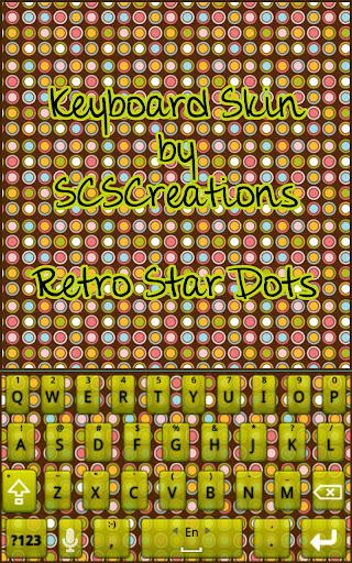 KB SKIN - Retro Star Dots