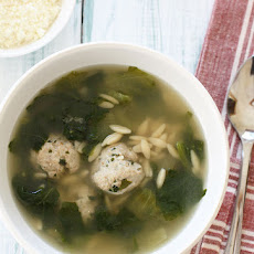 Escarole Soup with Turkey Meatballs