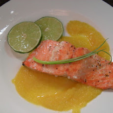 Salmon w Mango Sauce