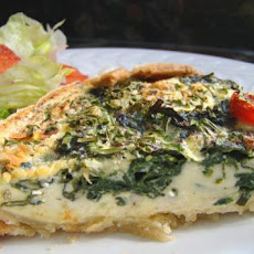 Spinach, Tomato and Feta Quiche