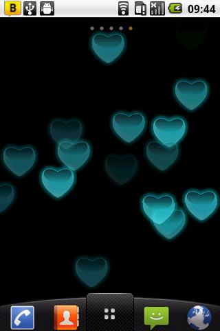 Hearts live wallpaper