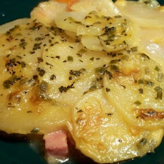 Ham, Onion and Potato Casserole