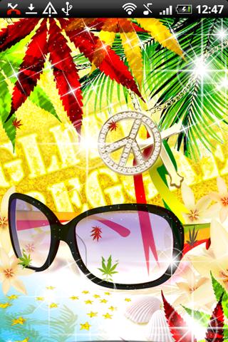 Live Wallpaper Rasta Glasses