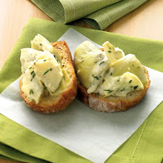 Artichoke-Dill Crostini