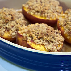 Roasted-Peach Streusel