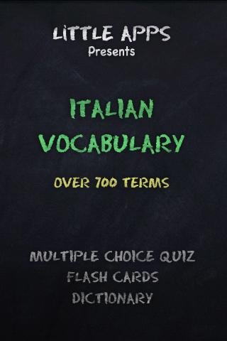 700 ITALIAN Vocab Terms Quiz