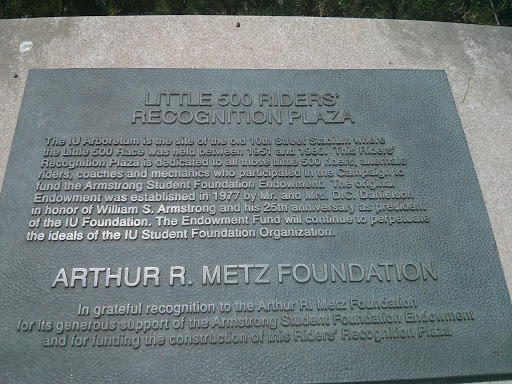 Little 500 Riders' Recognition Plaza