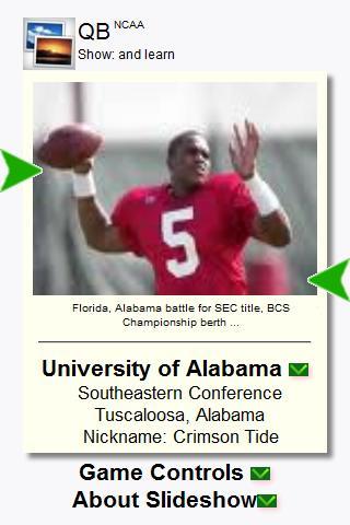 quarterbacks-college-keys for android screenshot