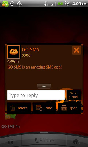 GO SMS Pro Halloween theme