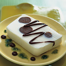 Mint-Truffle Ice Cream Terrine with Mint and Chocolate Sauces