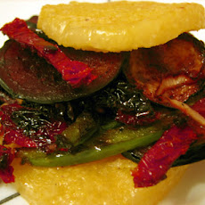 Grilled Polenta Veggie Sandwich