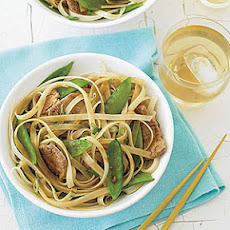 Stir-Fried Pork, Snow Peas and Rice Noodles
