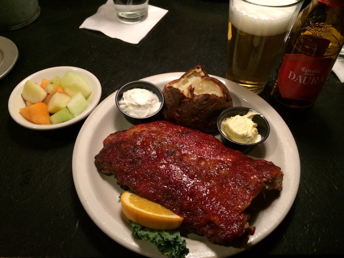 Awesome ribs with gf beer!