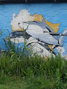 Shark and Dolphin Mural 