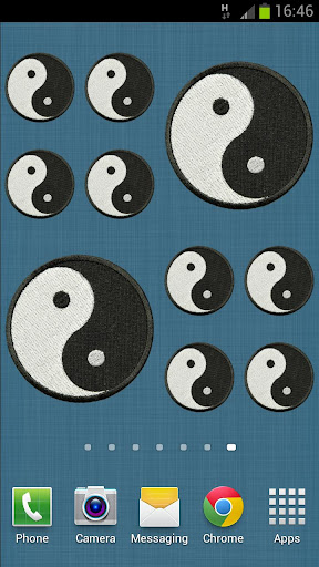 Ying Yang Patch Sticker Widget