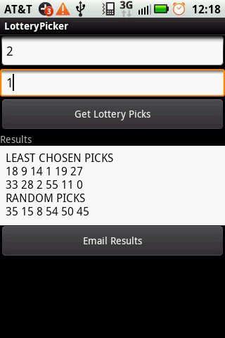 Lottery Number Picker