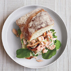 Salmon Salad Sandwiches on Ciabatta