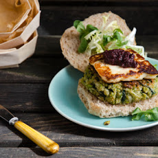 Quinoa, Fava Bean, and Chard Veggie Burgers