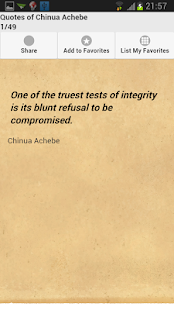 How to download Quotes of Chinua Achebe 0.0.1 mod apk for pc