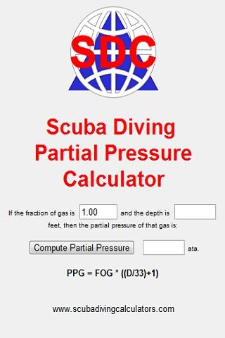 Scuba Partial Pressure